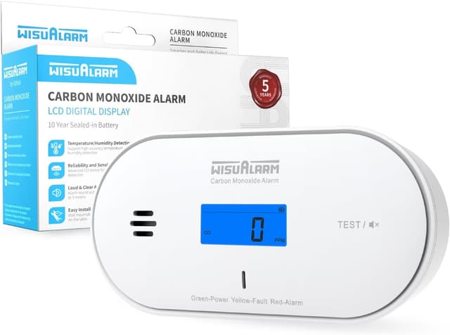 Imagen de Carbon Monoxide Detector 10‑year sealed battery 📟 en OfertitasTOP