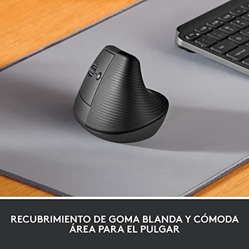 Detalle 2 de Logitech Lift Left Ratón ergonómico para zurdos, Bluetooth