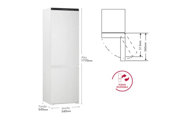 Thumbnail 1 de LG GTFN256SET 233 l frigorífico integrable 🍱