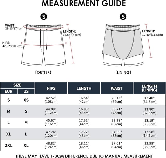 Thumbnail 6 de Aisprts Costume da bagno uomo 2 in 1 con fodera a compressione, idrorepellente e asciugatura rapida