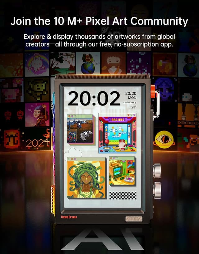 Detalle 2 de Divoom Times Frame 10.1" WiFi digital frame