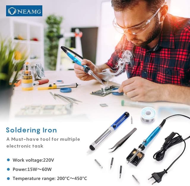 Thumbnail 2 de Kit de soldador temperatura ajustable 200–450 °C