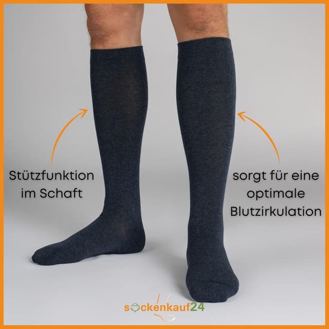 Detalle 1 de sockenkauf24 Stützstrümpfe Reisestrümpfe 1 Paar