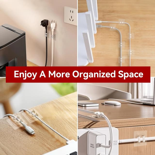 Thumbnail 6 de Latoxcaa 50pc Outdoor Light Hooks – strong adhesive sticky hooks for fairy light clips & cable organising