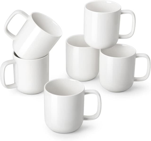 Detalle de vancasso Porcelain Coffee Mugs Set 6, 16 oz