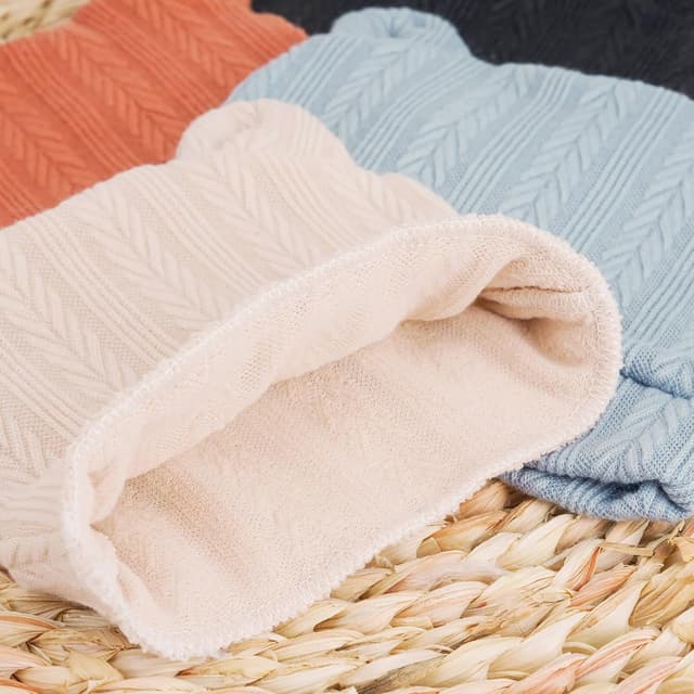 Detalle 2 de DRESHOW Newborn Beanie Hat and Gloves (96% cotton, 0–6 months) – 4 hats & 4 mittens