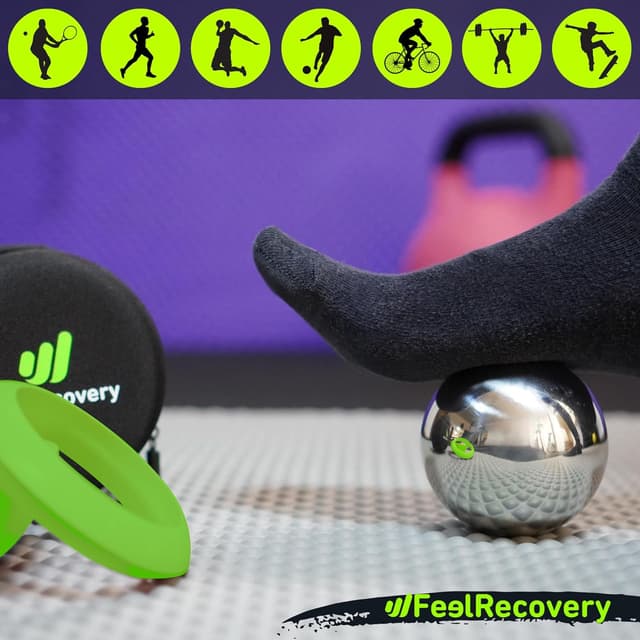 Thumbnail 4 de Palla Massaggio Muscolare Sfera Metallo 8cm Ø