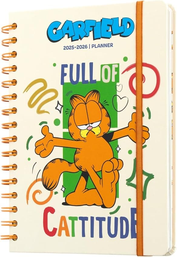 Detalle de Grupo Erik Agenda escolar 2025-2026 Semana Vista A5 Garfield
