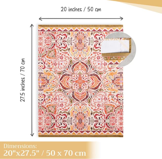 Detalle de Maison d’Hermine lot de 3 torchons de cuisine en coton 100% avec boucle de suspension