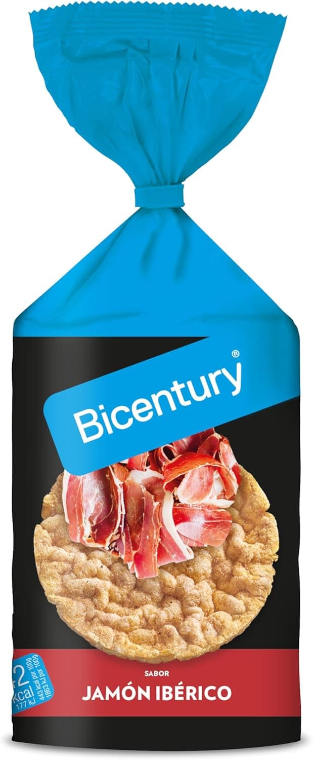 Thumbnail 2 de Bicentury Tortitas de Maíz Jamón Ibérico 🍽️, 8 Paquetes