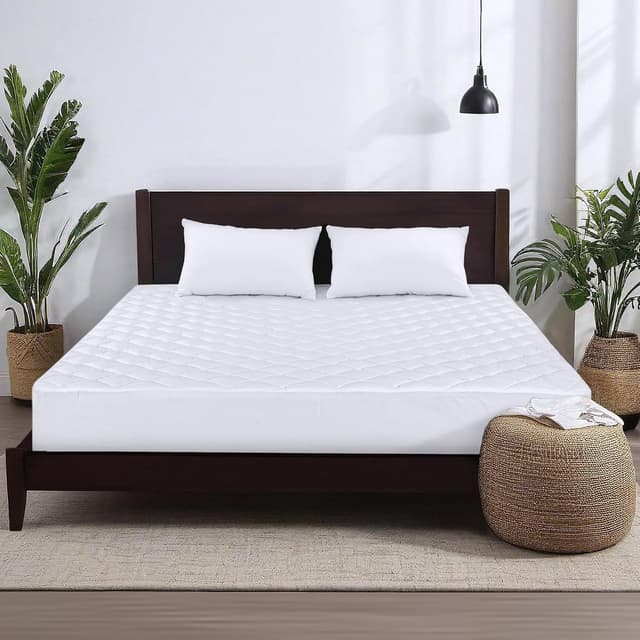 Detalle de Utopia Bedding Protector Acolchado 180x200 cm 🛏️ Transpirable Blanco