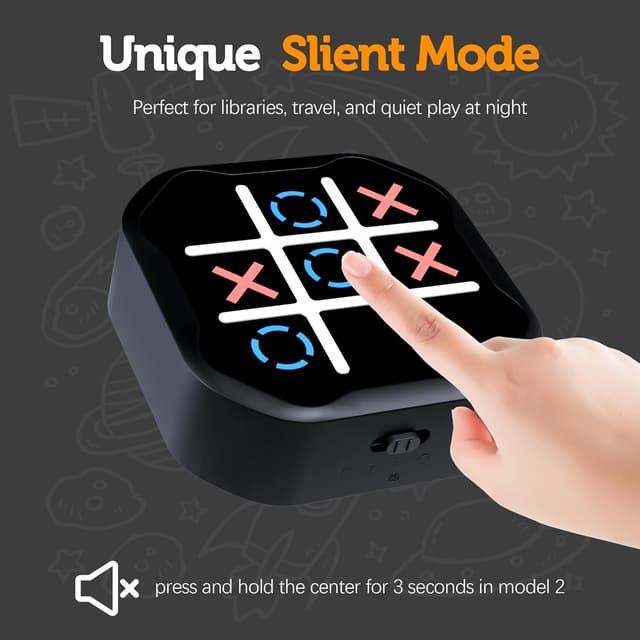 Detalle 1 de 3-in-1 Tic Tac Toe handheld game