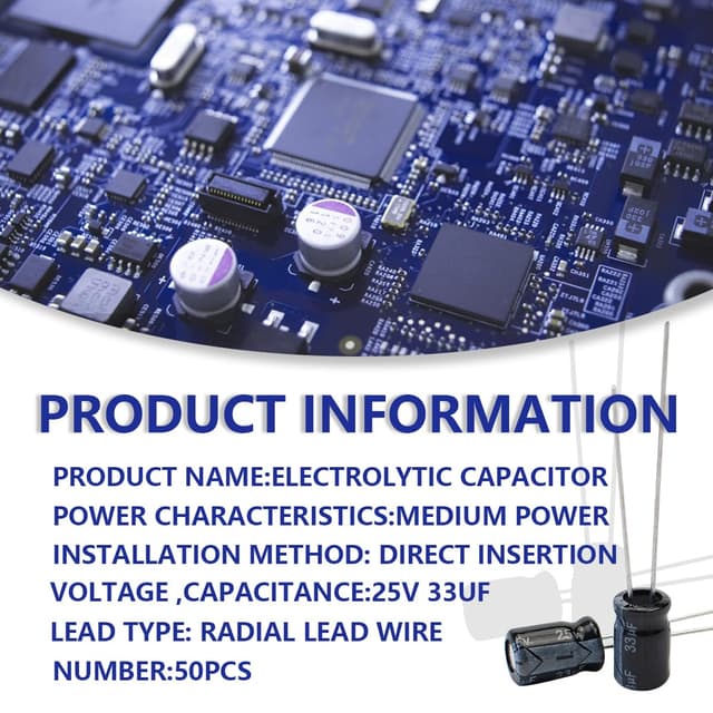 Detalle 2 de Innfeeltech 33uF 25V Elektrolytkondensator ⚙