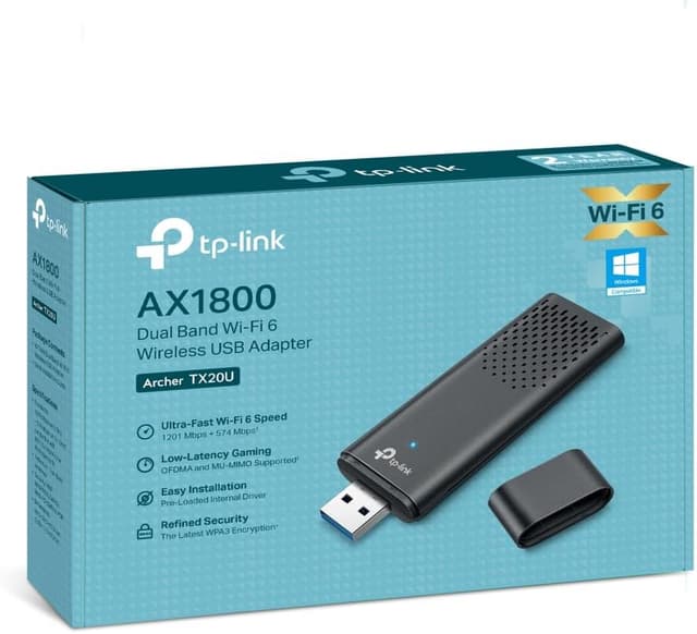 Thumbnail 6 de TP-Link Archer TX20U WLAN-Stick für den PC (WiFi 6, Dualband bis 1.800 Mbit/s, USB 3.0) mit WPA3