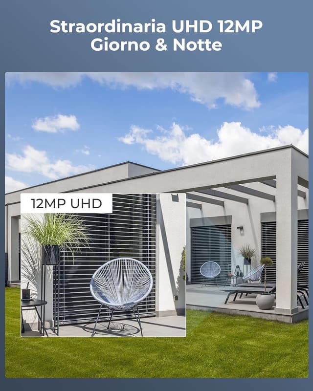 Detalle 2 de Reolink RLK16-1200D8-A Kit 12MP POE 4TB