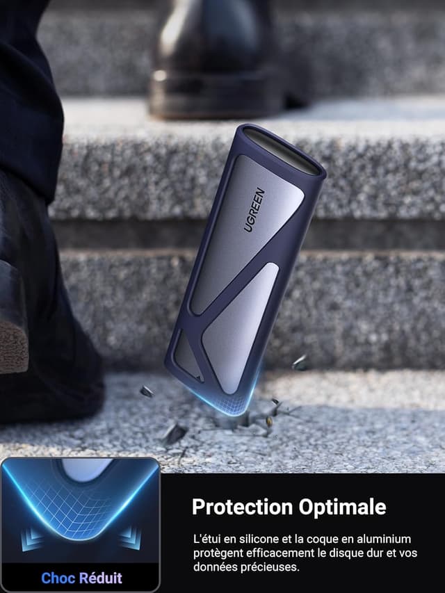 Detalle 2 de UGREEN Boîtier SSD M2 NVMe USB-C 10Gbps
