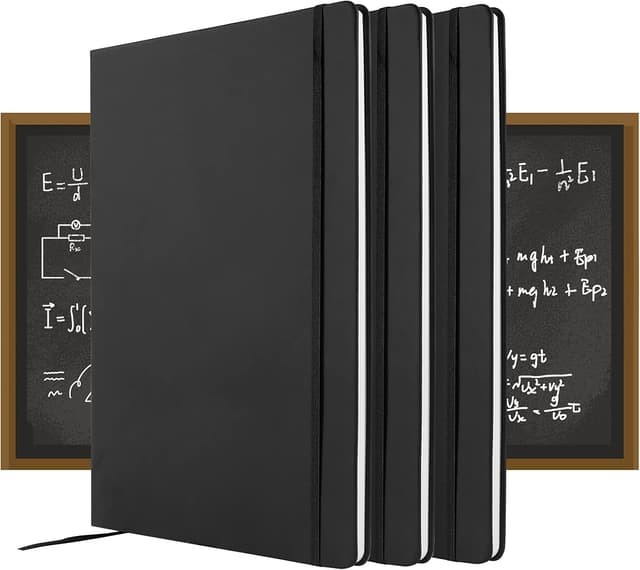 Thumbnail 4 de A4 Notebook 160 Pages Black