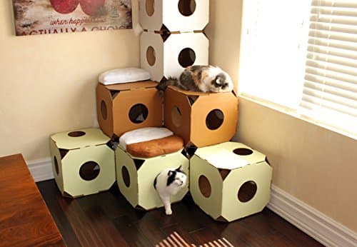 Thumbnail 4 de Catty Stacks Durable Modular Cat House Cubes 2-pack 🐱