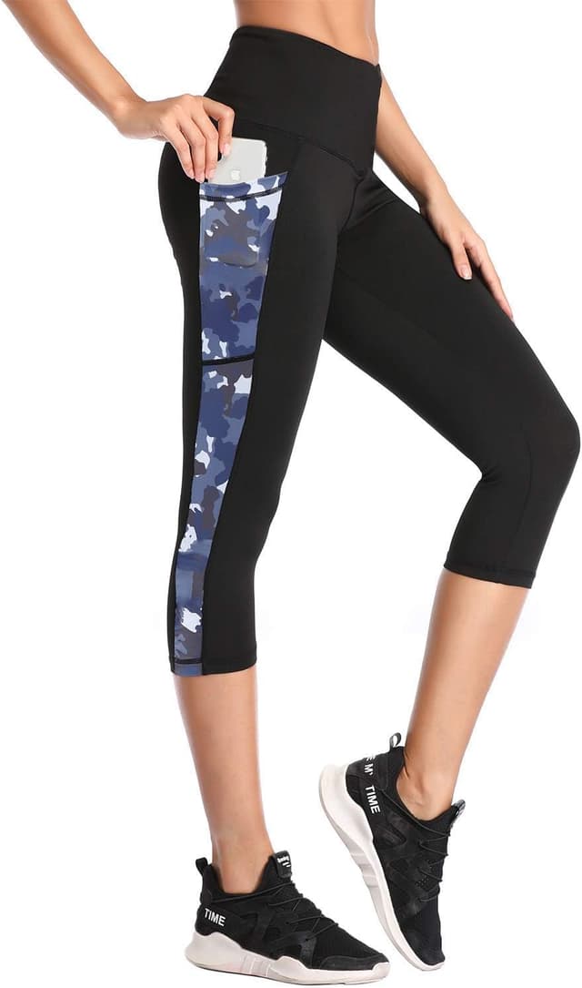 Thumbnail 6 de SIMIYA Women’s High-Waist Cropped Sports Leggings with Pockets (3/4)