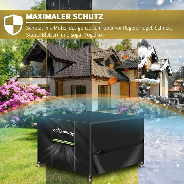 Thumbnail 6 de BEEWAY Gartenmöbel Abdeckung Wasserdicht 250 x 250 x 92 cm