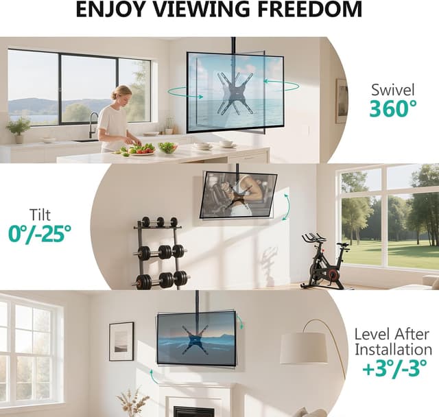 Thumbnail 3 de WALI CM2665 Ceiling TV Mount 110 lbs