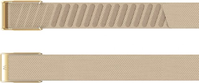Detalle de WHOOP MG SuperKnit Luxe Band Beige – kompatibles Armband für WHOOP Life