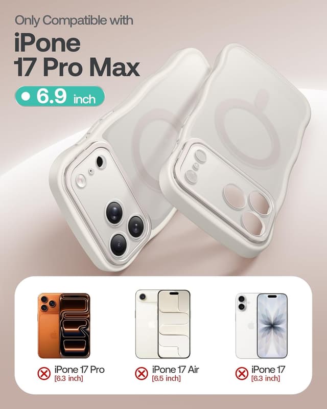 Detalle de GolbinBox iPhone 17 Pro Max Case with Stash Stand, MagSafe Compatible, Full Camera Protection (6.9")