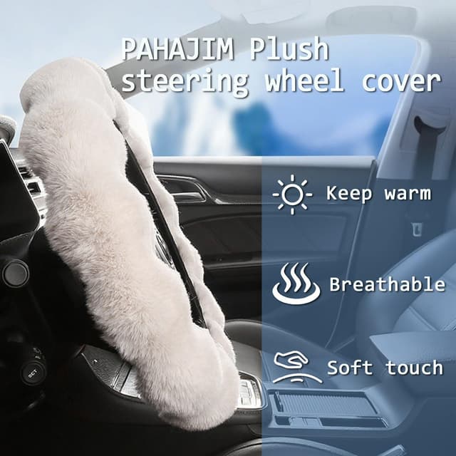 Thumbnail 3 de Pahajim Fluffy Steering Wheel Cover 36–39 cm
