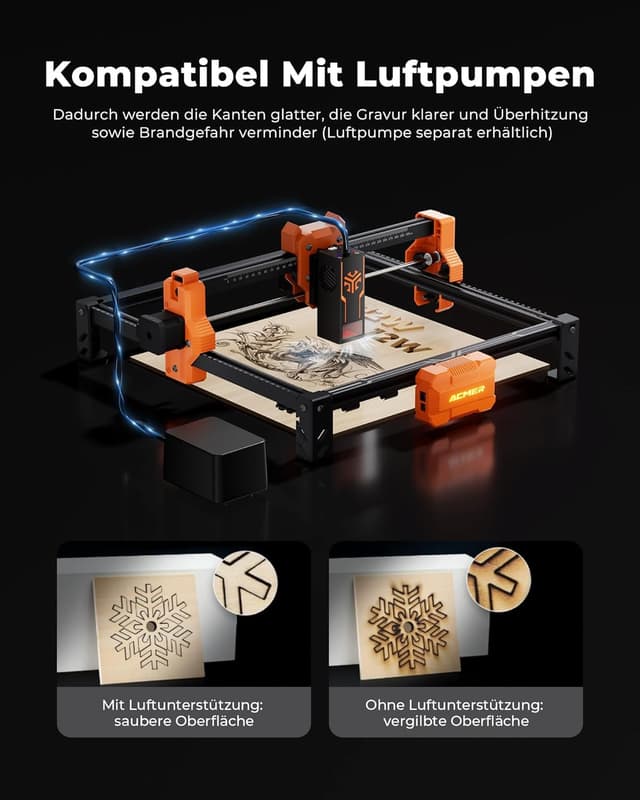 Thumbnail 4 de ACMER S2 Lasergravierer 300Ă—300 mm đź›