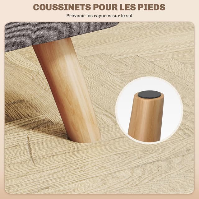 Detalle 2 de HOMCOM repose-pieds 27 x 27 x 26 cm