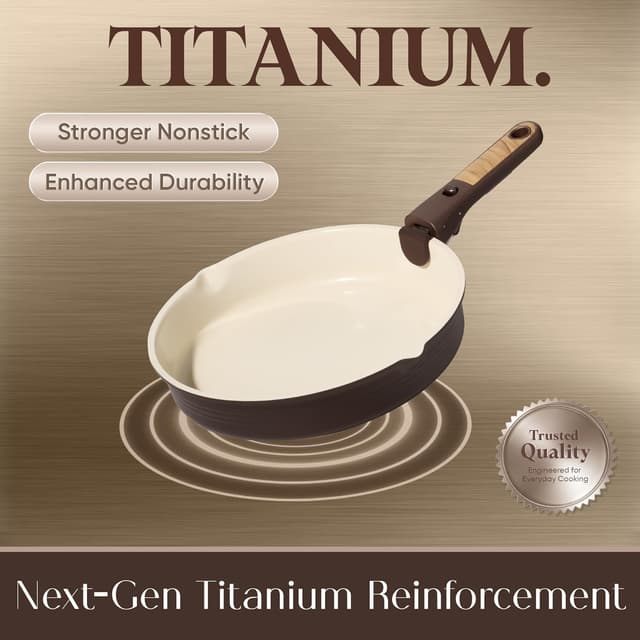 Thumbnail 2 de CAROTE 22Pcs Titanium Cookware Set 22pc