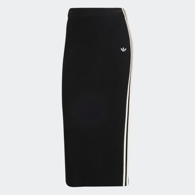 Detalle 2 de adidas Adicolor Knit falda con 3 bandas