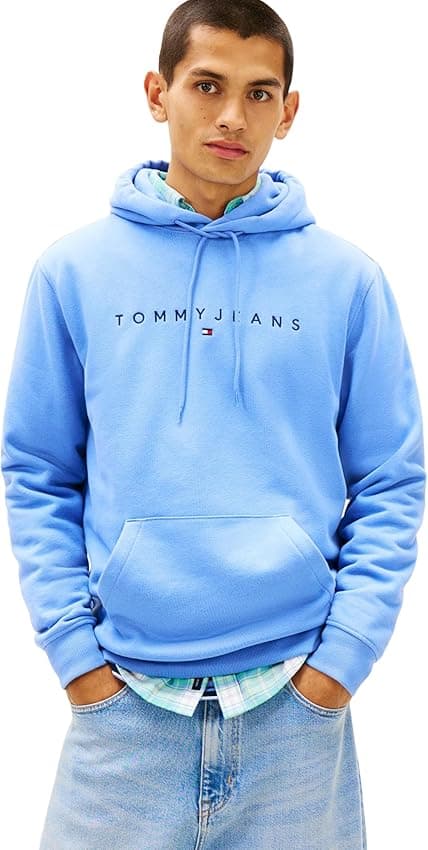 Imagen de Tommy Jeans TJM REG Linear Logo Hoodie Sudadera azul XXL en OfertitasTOP