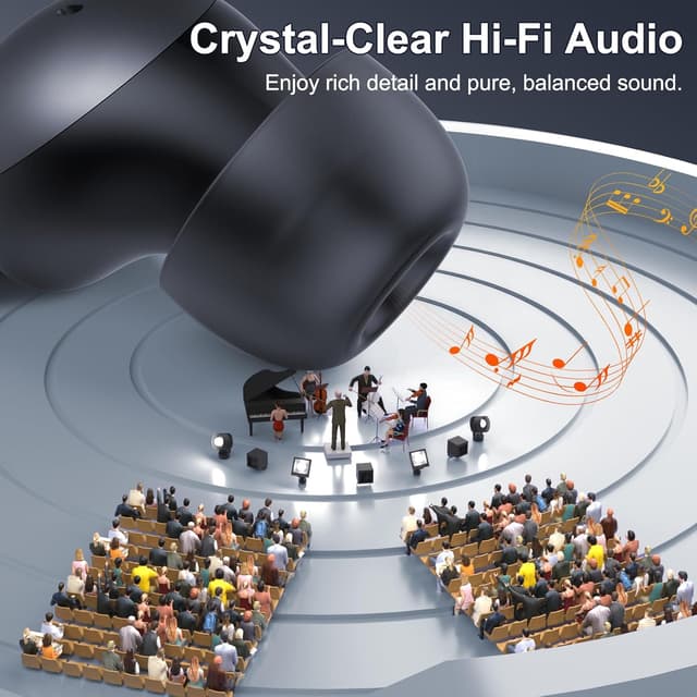 Detalle de Bluetooth Schlafkopfhörer 2026 Mini mit Bluetooth 6.0, Schlaftracker & weißem Rauschen