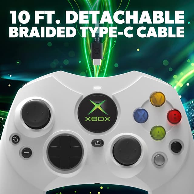 Detalle 1 de Hyperkin DuchesS Wired Controller (Xbox Series X|S, Xbox One, Windows 10/11) with Hall Effect sticks — White