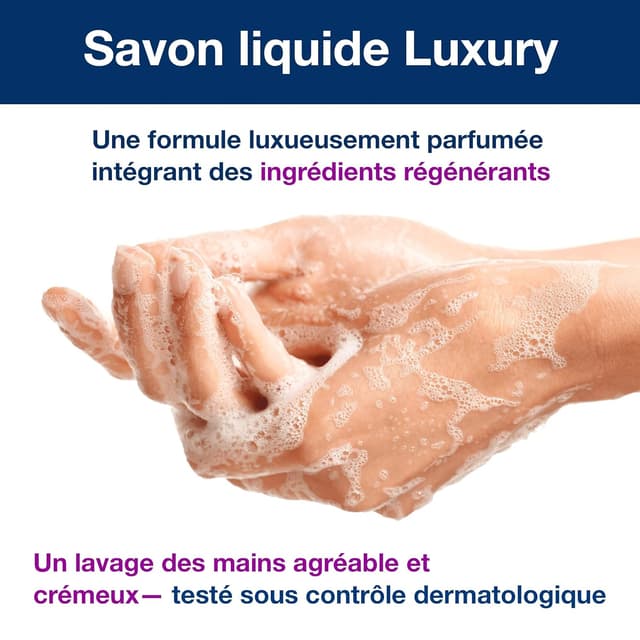 Detalle 2 de Tork Luxury Savon liquide S1 parfum fleuri 1000 ml (magnolia) 420911