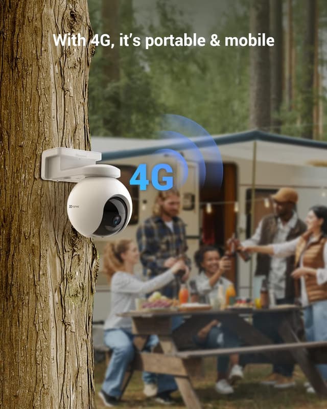 Detalle de EZVIZ EB8 4G LTE 2K Outdoor Camera 10400mAh