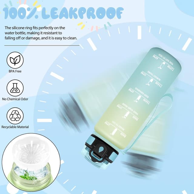 Thumbnail 3 de Mulbijeo Botella Agua 500ML con Pajita