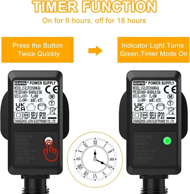 Detalle de Transformer plug for Christmas lights 31V 6W