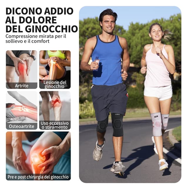 Detalle de CAMBIVO Tutore Ginocchio con Gel pad rotuleo