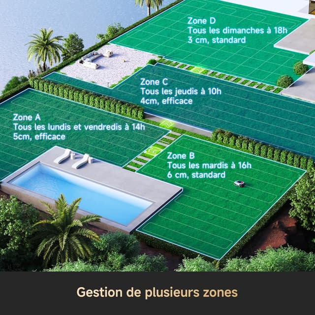 Detalle 2 de DREAME A2 3000 Robot Tondeuse