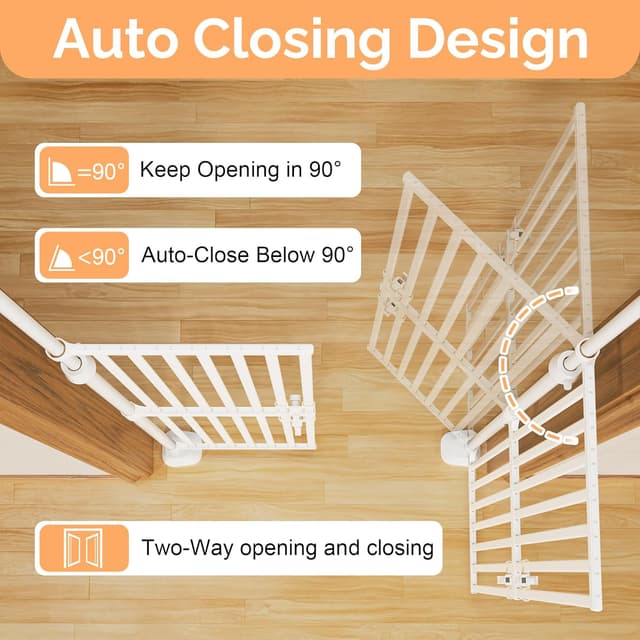 Detalle 2 de 71" High extra tall cat gate, no drilling