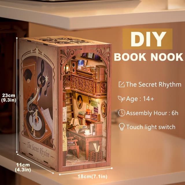 Thumbnail 2 de Cutefun Book Nook Kit 3D miniature book nook