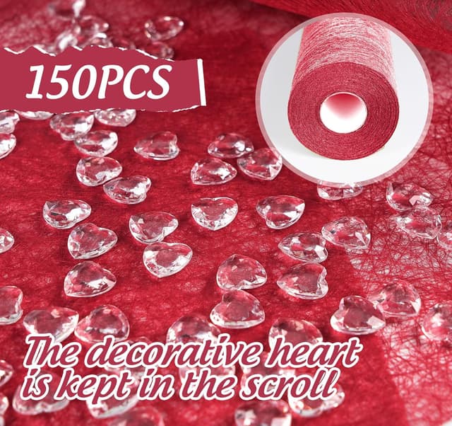 Detalle de Anstore Vlies Tischläufer Rot 23 cm x 30 m