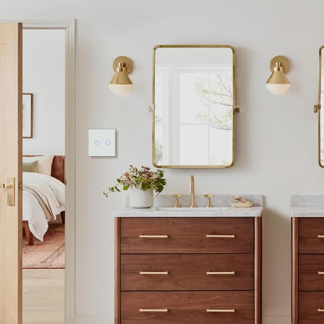 Thumbnail 2 de BSEED Interruptor táctil 2G 1V Blanco