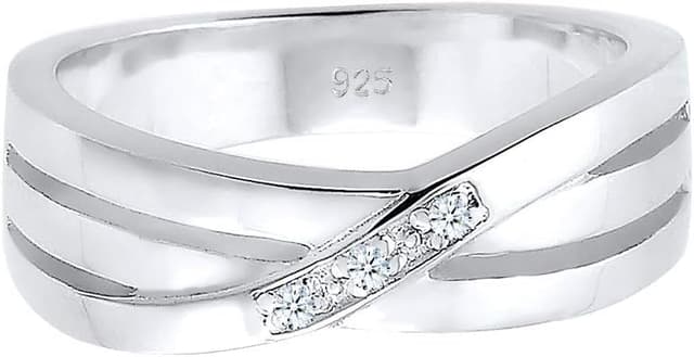 Detalle 2 de Elli DIAMONDS Ring Cross Over 0,015 ct. đź’Ť