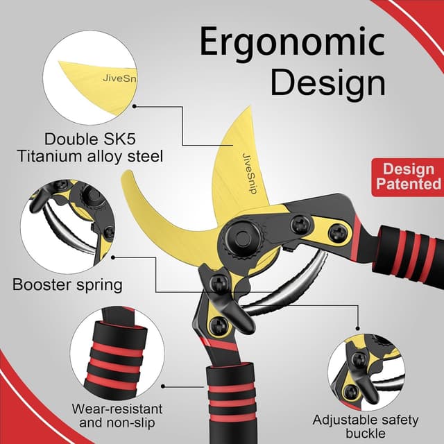 Thumbnail 1 de JiveSnip Tijeras de Jardín Titanio apertura ajustable