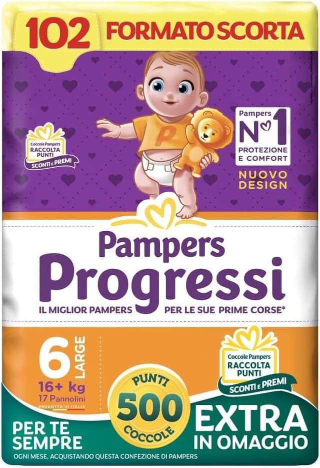 Thumbnail 4 de Pampers Progressi Newborn Taglia 1 neonati