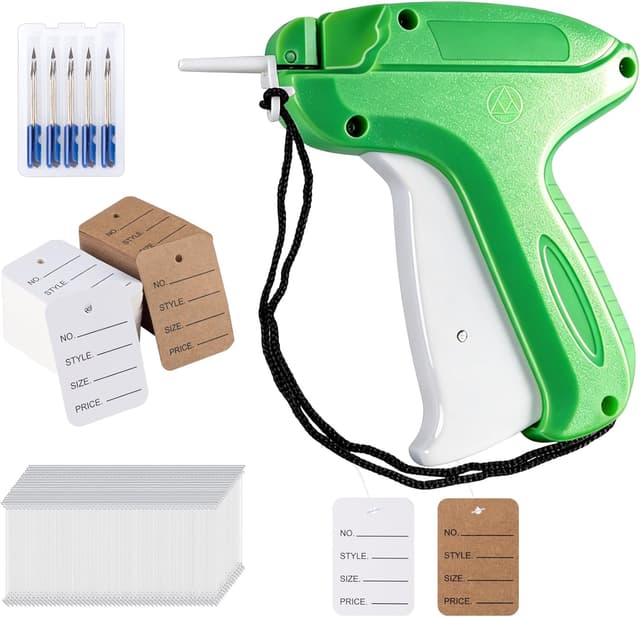 Detalle de ilauke Etikettierpistole-Set für Textil (mit 5 Ersatznadeln, 2000 Heftfäden, 200 Tags)
