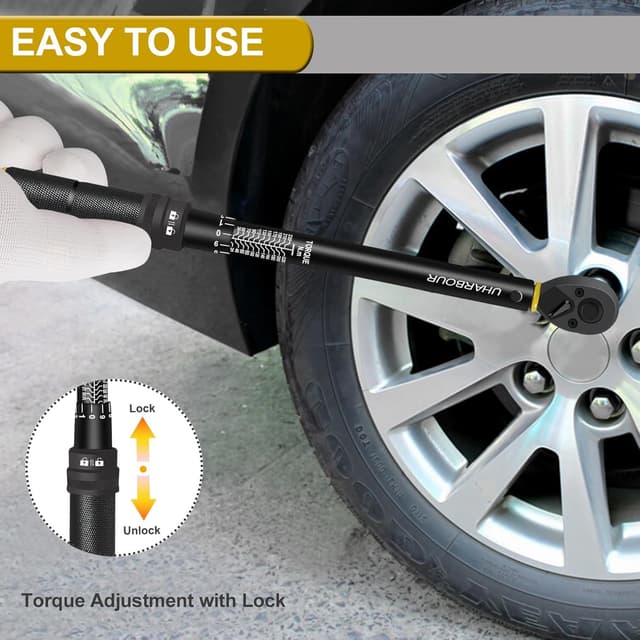 Detalle 2 de Uharbour Torque Wrench 1/2 (Dual Direction, 1 Nm steps, 72-tooth ratchet)